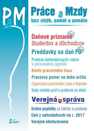 Práce a Mzdy 2 2017