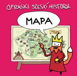 Kniha Opráski sčeskí historje - mapa