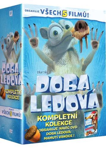 Doba ledová 1-5 (5 dílů + bonus DVD Doba ledová: Mamutí Vánoce)  6DVD