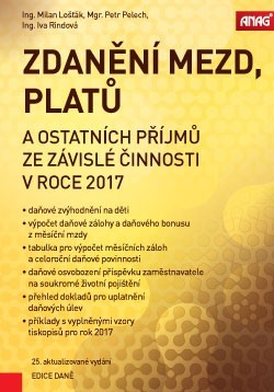 Zdanění mezd, platů a ostatních příjmů ze závislé činnosti v roce 2017 25. vydání