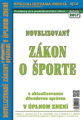Novelizovaný Zákon o športe 8/2017