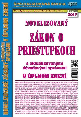 Novelizovaný Zákon o priestupkoch 9/2017