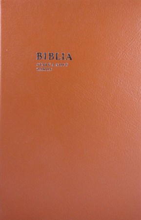 Biblia veľký formát v koži, so zlatorezom Starý a Nový zákon