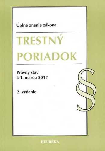 Trestný poriadok. Úzz, 2. vyd., 2017