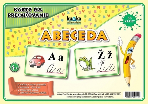 Kniha Karty na precvičovanie - abeceda