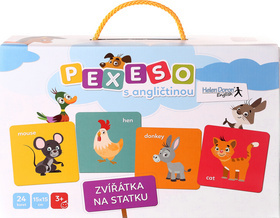 Pexeso s angličtinou Zvieratá na statku