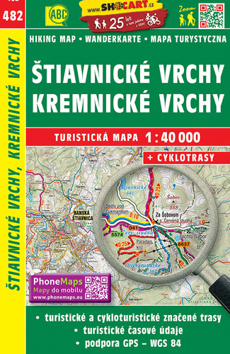 Štiavnické a Kremnické vrchy TM482 1:40T SC
