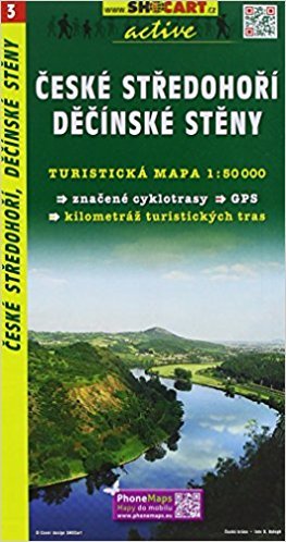 České středohoří, Děčínské stěny turistická mapa 1:50T