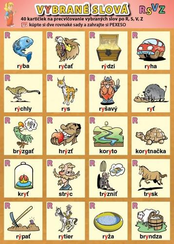 Kniha Vybrané slová po R, S, V, Z