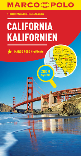 Kalifornie 1:800T/mapa  (ZoomSystem) MD