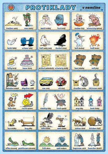 Kniha Protiklady v nemčine