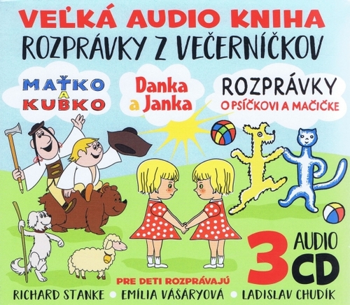 Večerníčky - Danka a Janka, Maťko a Kubko, Psíček a Mačička 3CD