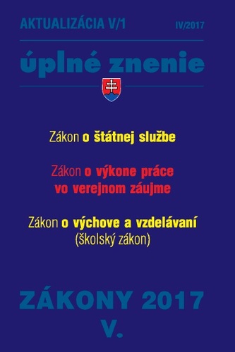 Zákony 2017 V. aktualizácia V 1