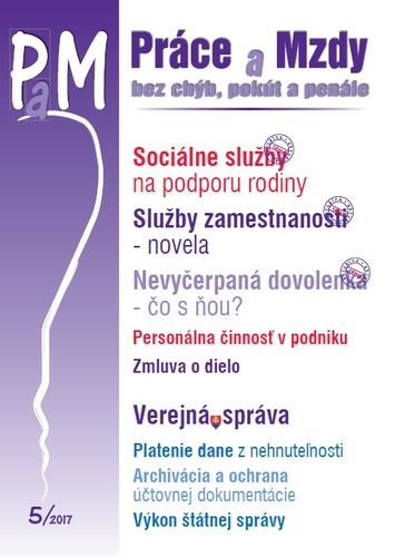 Práce a Mzdy 5 2017