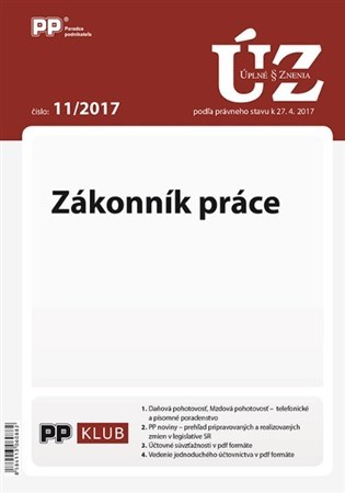 UZZ 11 2017 Zákonník práce