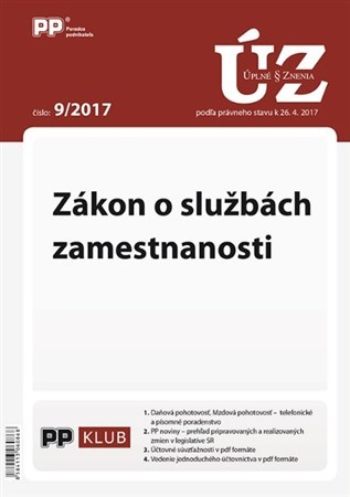 UZZ 9 2017 Zákon o službách zamestnanosti