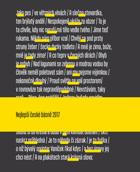 Kniha Nejlepší české básně 2017