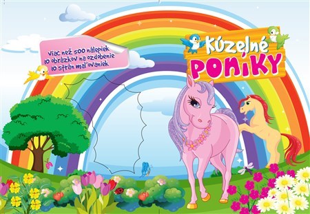 Kniha Kúzelné poníky-viac než 500 nálepiek-špirálová väzba