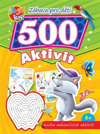 Kniha 500 aktivit - kočka