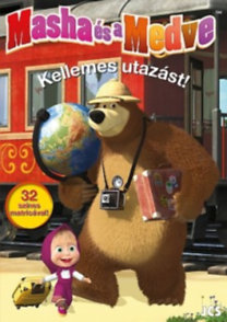 Mása és a Medve - Kellemes utazást! - 32 színes matricával