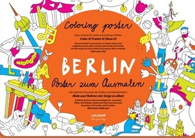 Berlin - Poster zum Ausmalen, Coloring poster
