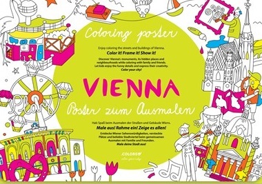 Vienna - Poster zum Ausmalen, Coloring poster