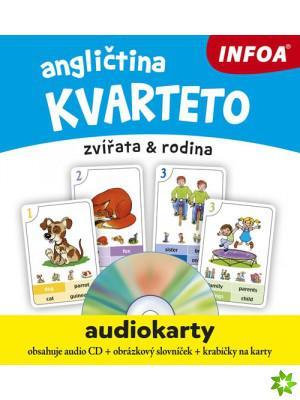 Angličtina - Audiokarty - Kvarteto + CD - Kolektív autorov