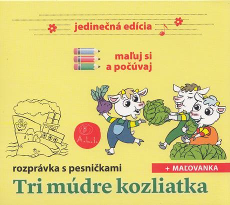 Tri múdre kozliatka - maľuj si a počúvaj CD