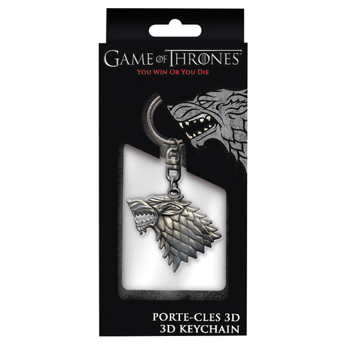 Game of Thrones: Stark  klíčenka 3D (kov)