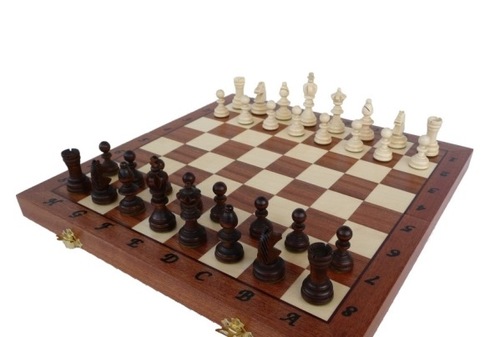F.P.H.U. „ MADOŃ” Šachy drevené Small Olympic (intarzia)