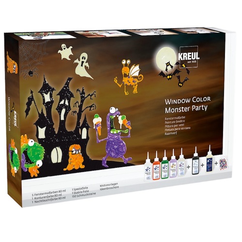Sada farieb na sklo Window Color Monster Party Kreul