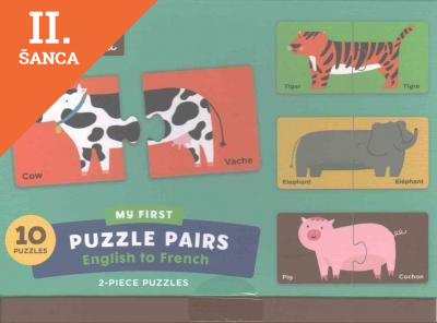 Lacná kniha English to French My First Puzzle Pairs