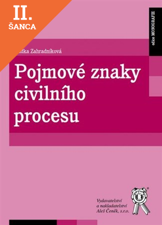 Lacná kniha Pojmové znaky civilního procesu