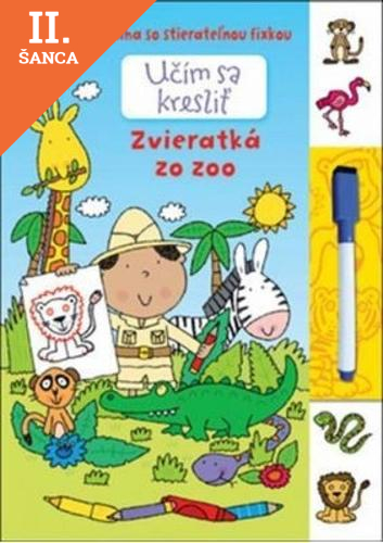 Lacná kniha Učím sa kresliť - Zvieratká zo zoo