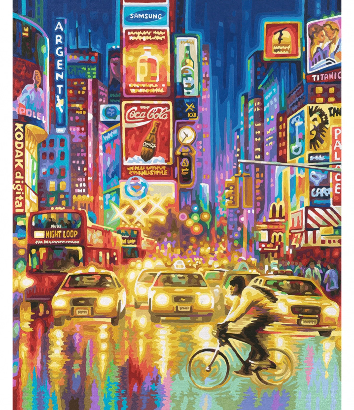 Maľovanie podľa čísel The New York Times Square (40x50 cm) Schipper