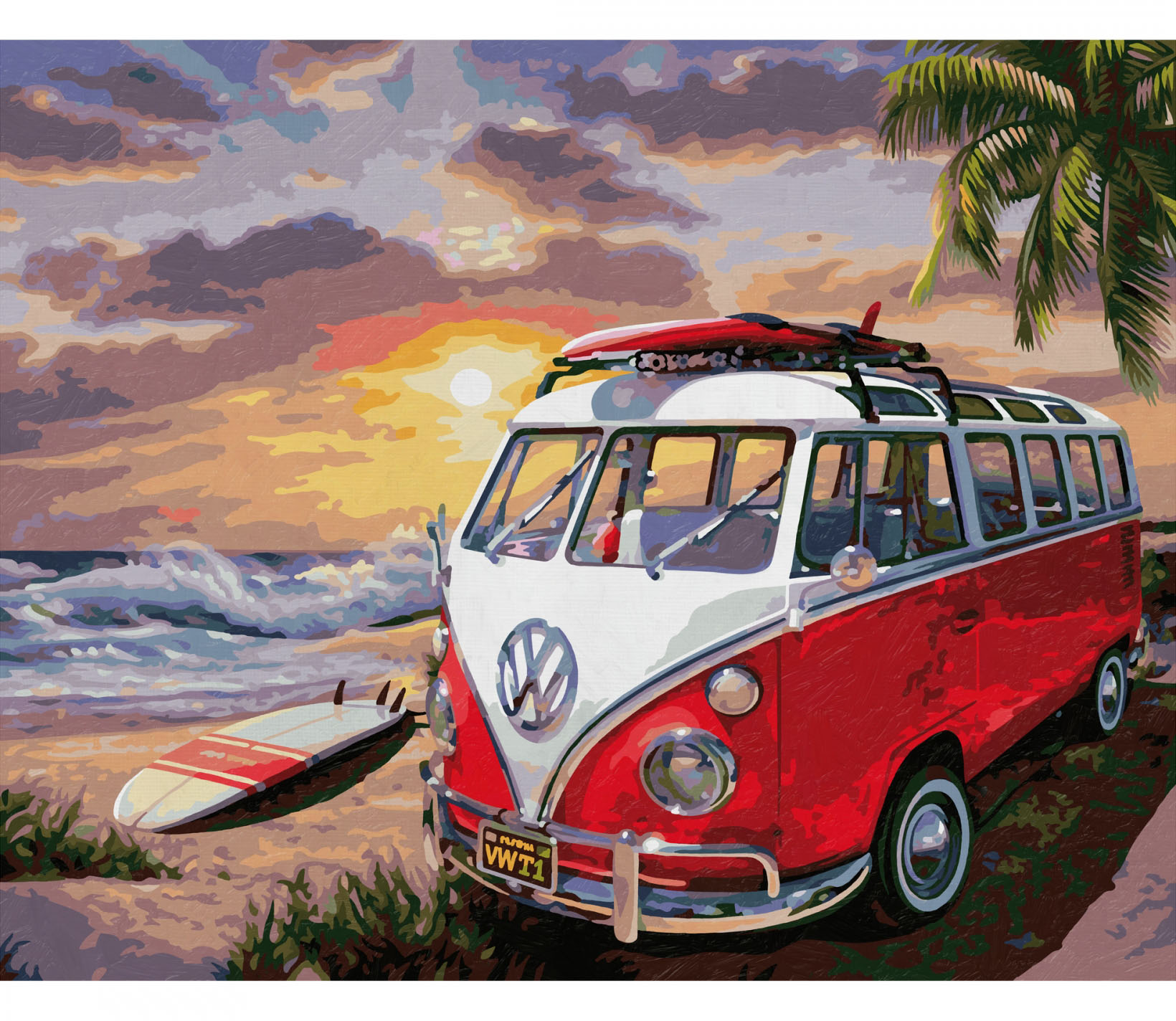 Maľovanie podľa čísel Volkswagen Bus T1 (40x50 cm) Schipper