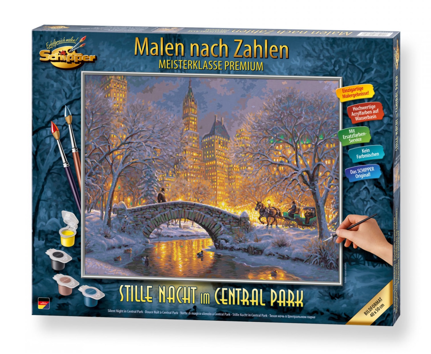 Maľovanie podľa čísel Tichá noc v Central Parku (40x50 cm) Schipper