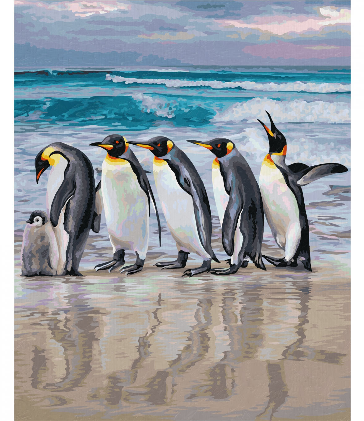Maľovanie podľa čísel Tučniaky cisárske (40x50 cm) Schipper