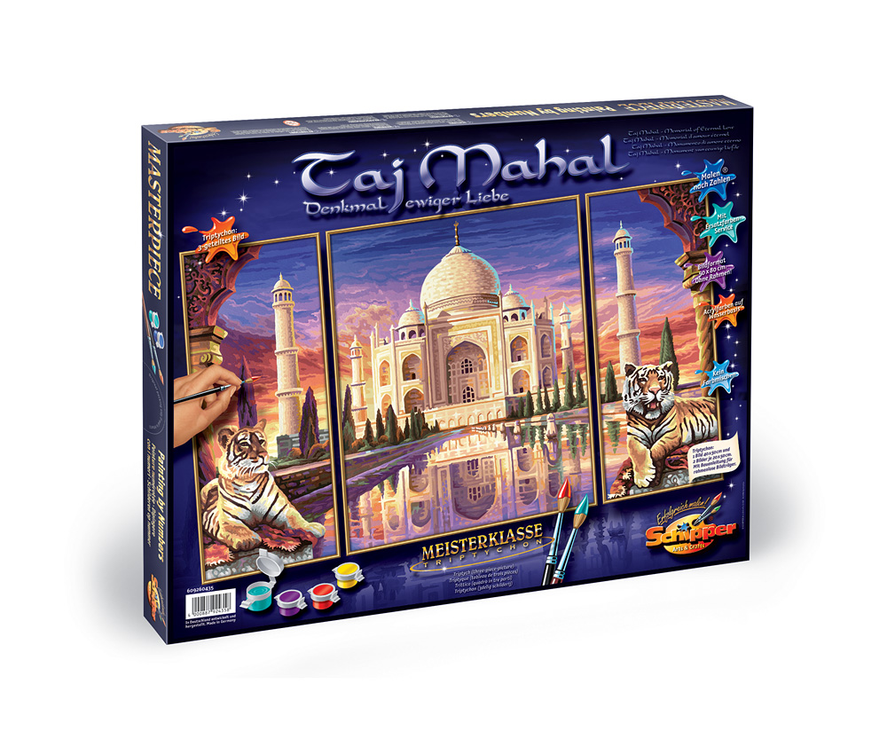 Maľovanie podľa čísel Taj Mahal-pamätník na večnú lásku (50x80 cm) Schipper