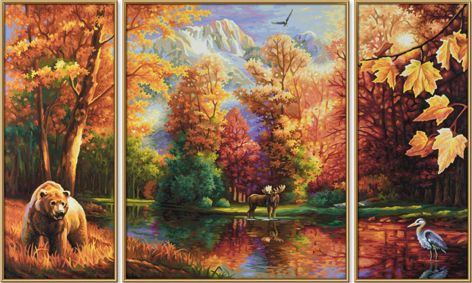Maľovanie podľa čísel Indiánske leto (50x80 cm) Schipper