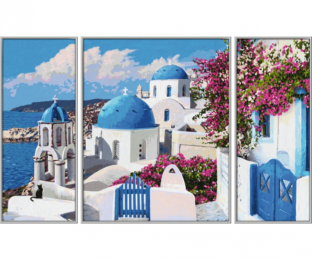 Maľovanie podľa čísel Santorini- (50x80 cm) Schipper