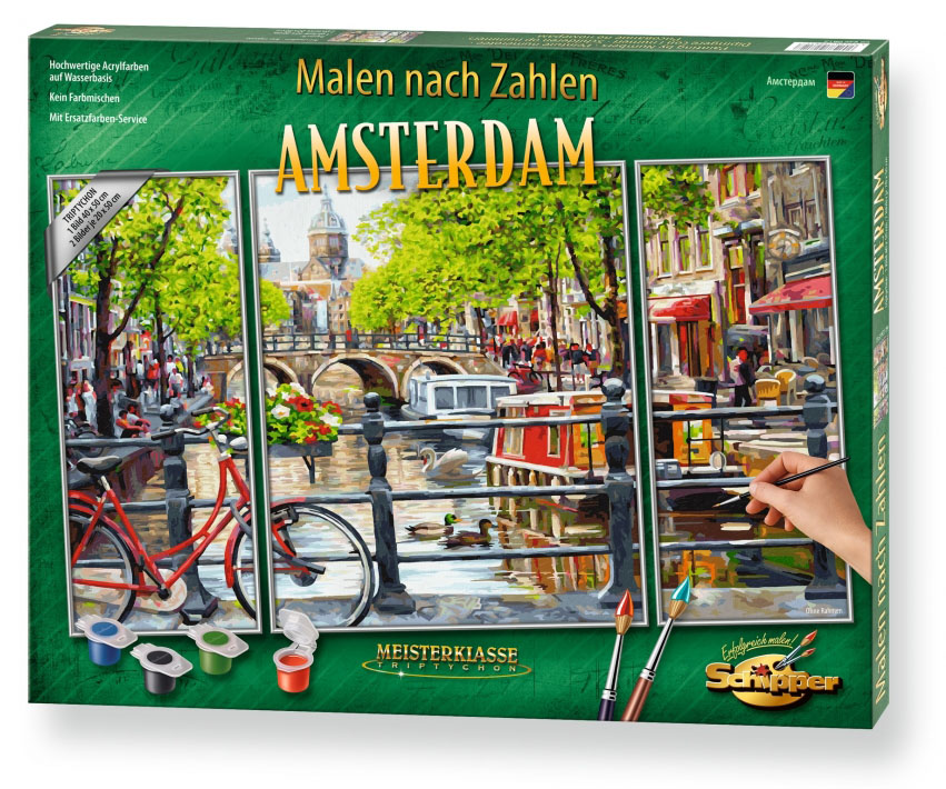 Maľovanie podľa čísel Amsterdam (50x80 cm) Schipper