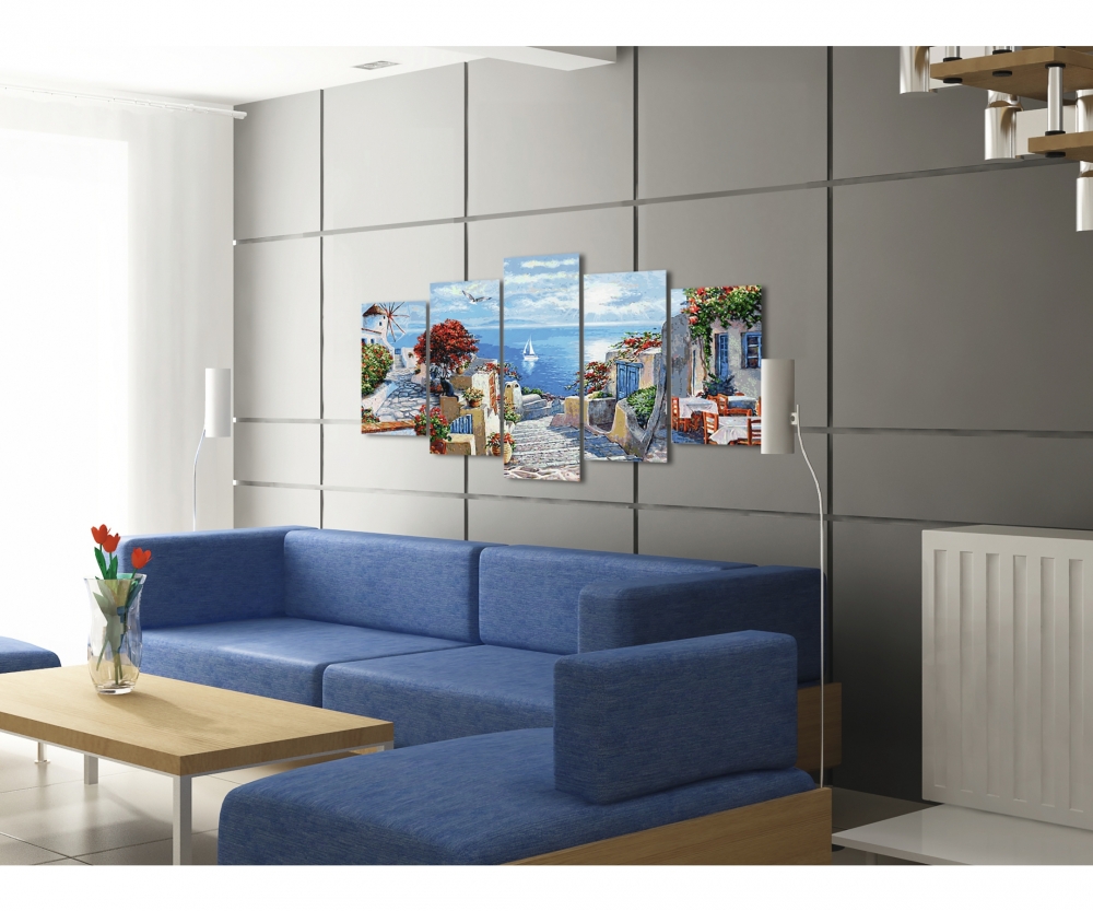 Maľovanie podľa čísel Mykonos (72x132 cm) Schipper