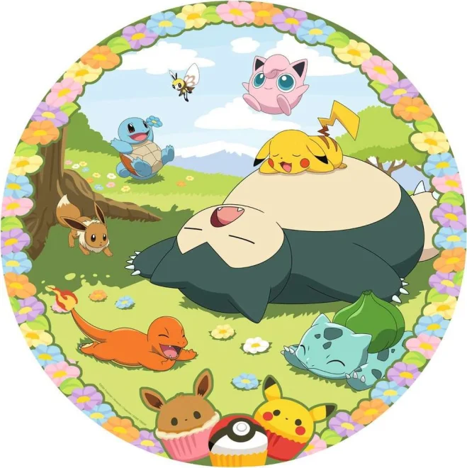 Kruhové puzzle: Roztomilí Pokémoni 500 Ravensburger