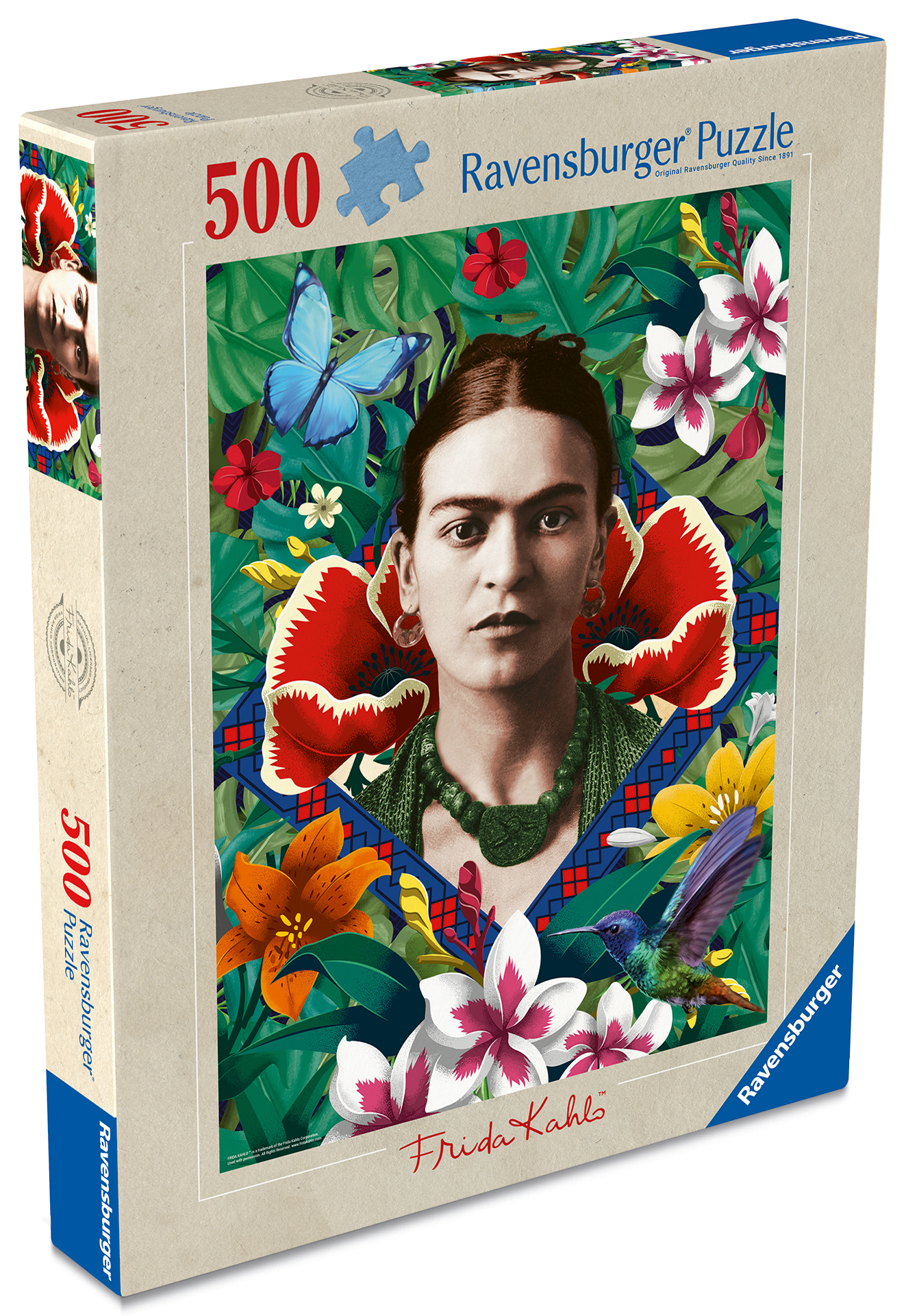 Frida Kahlo: Kvitnúca fantázia 500 dielikov
