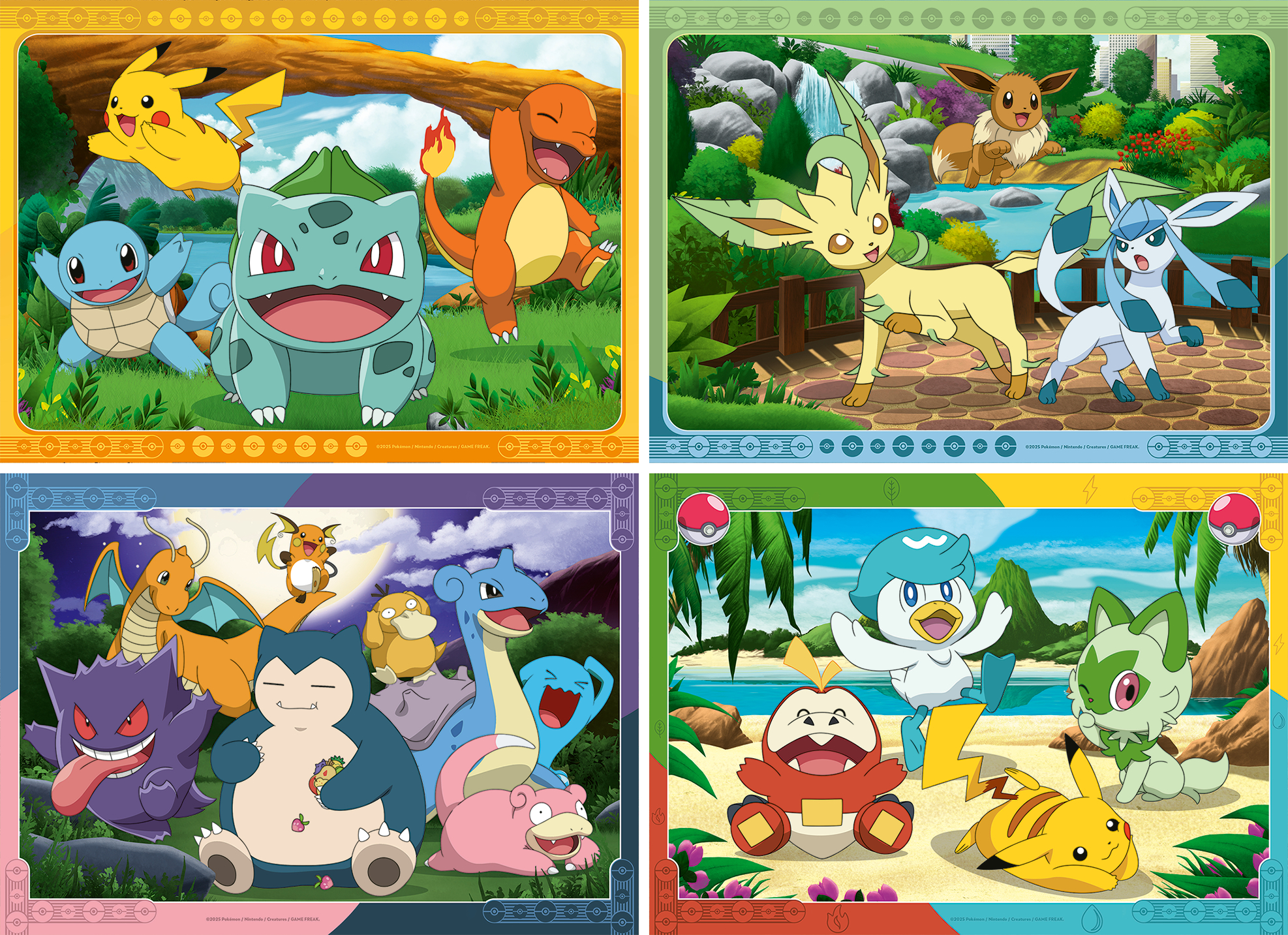 Pokémon 4x100 dielikov