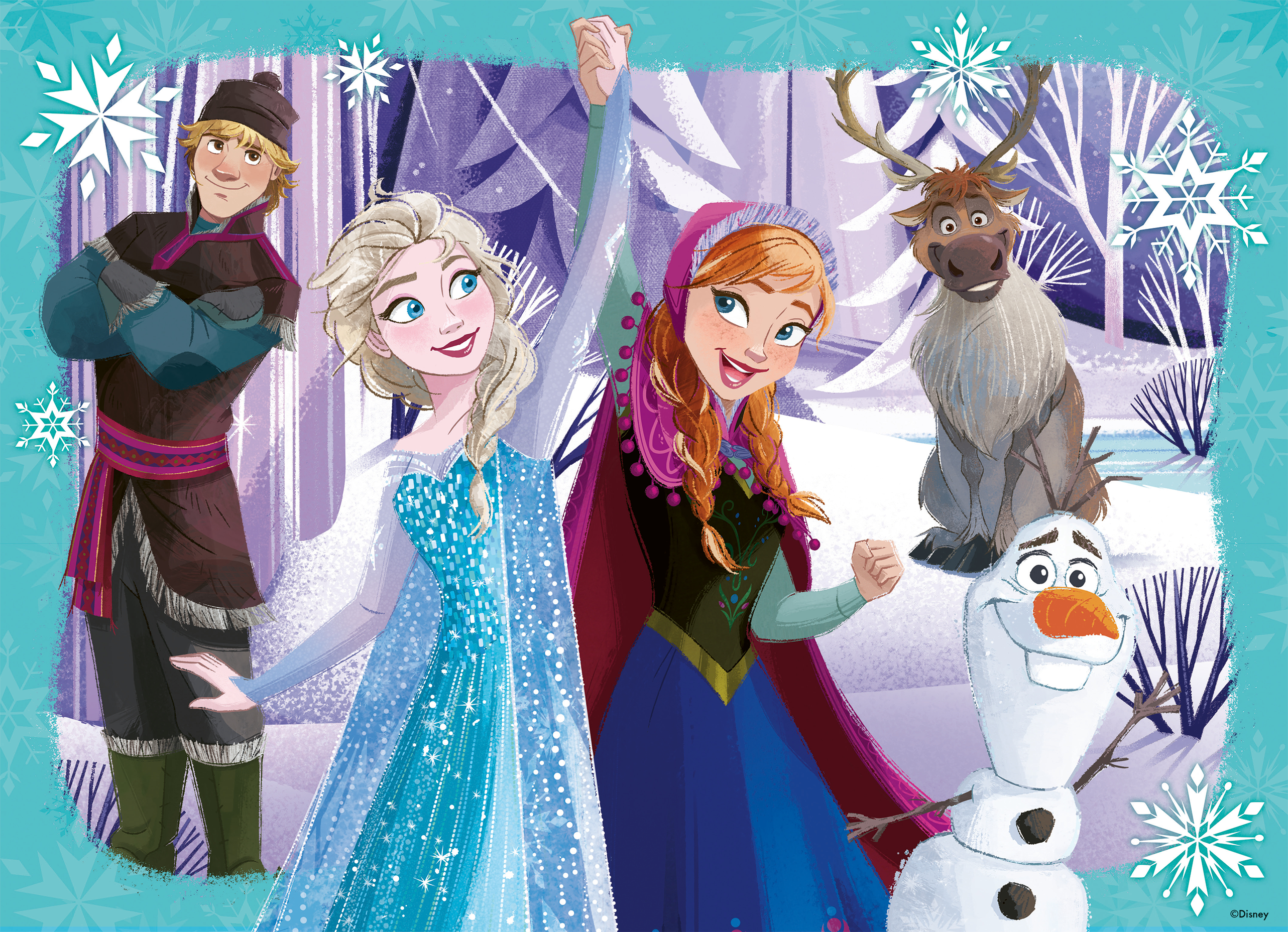 Disney: Ľadové kráľovstvo 4x100 dielikov