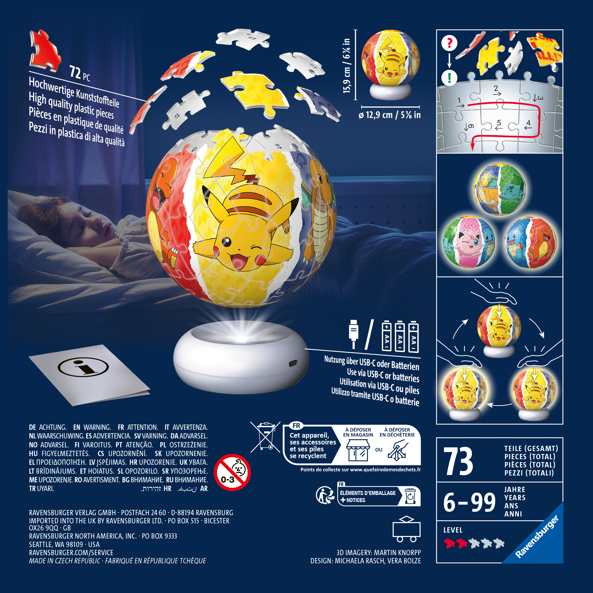 Puzzle-Ball Pokémon (nočná edícia)