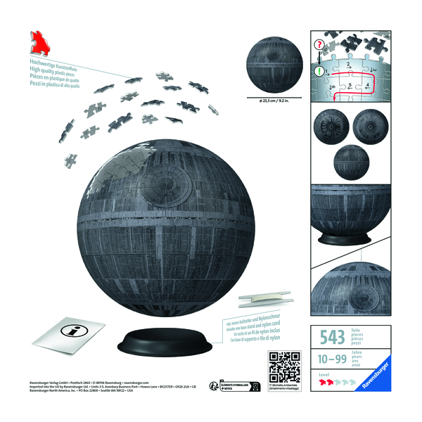 3D Puzzle-Ball Star Wars: Hviezda smrti 540 Ravensburger
