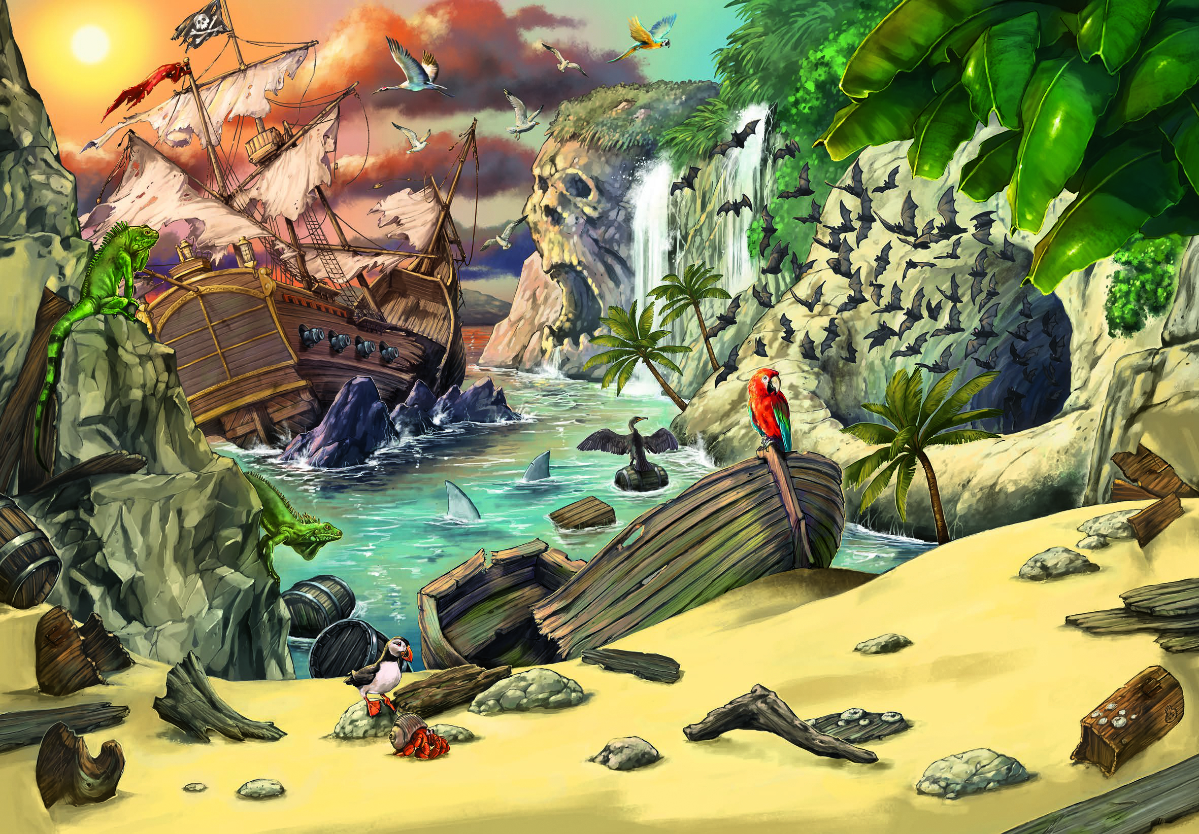 Exit KIDS Puzzle: Piráti 368 Ravensburger